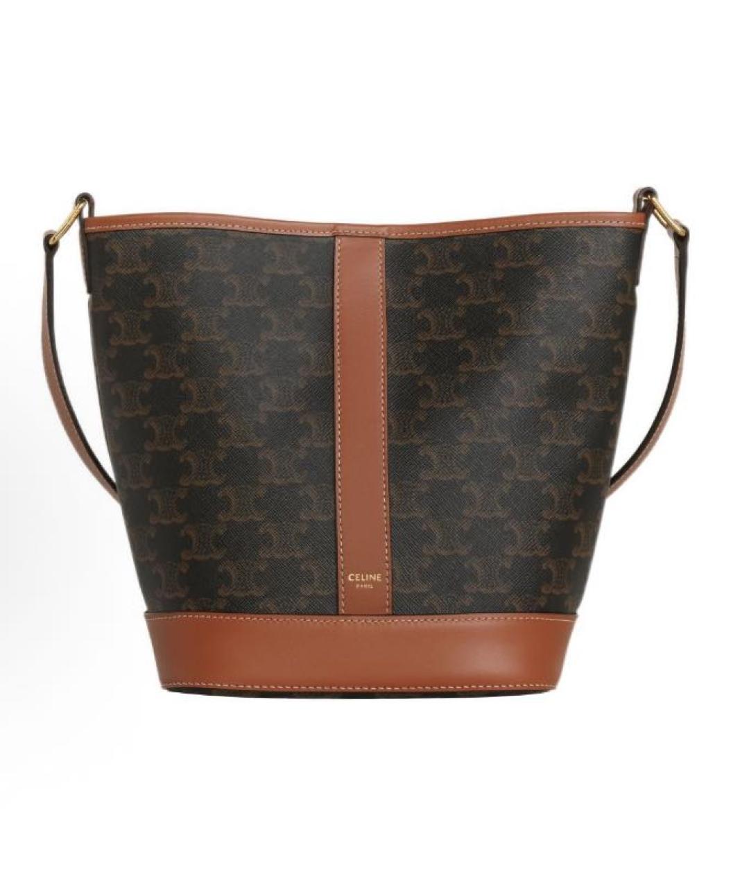 CELINE Коричневая сумка тоут, фото 5