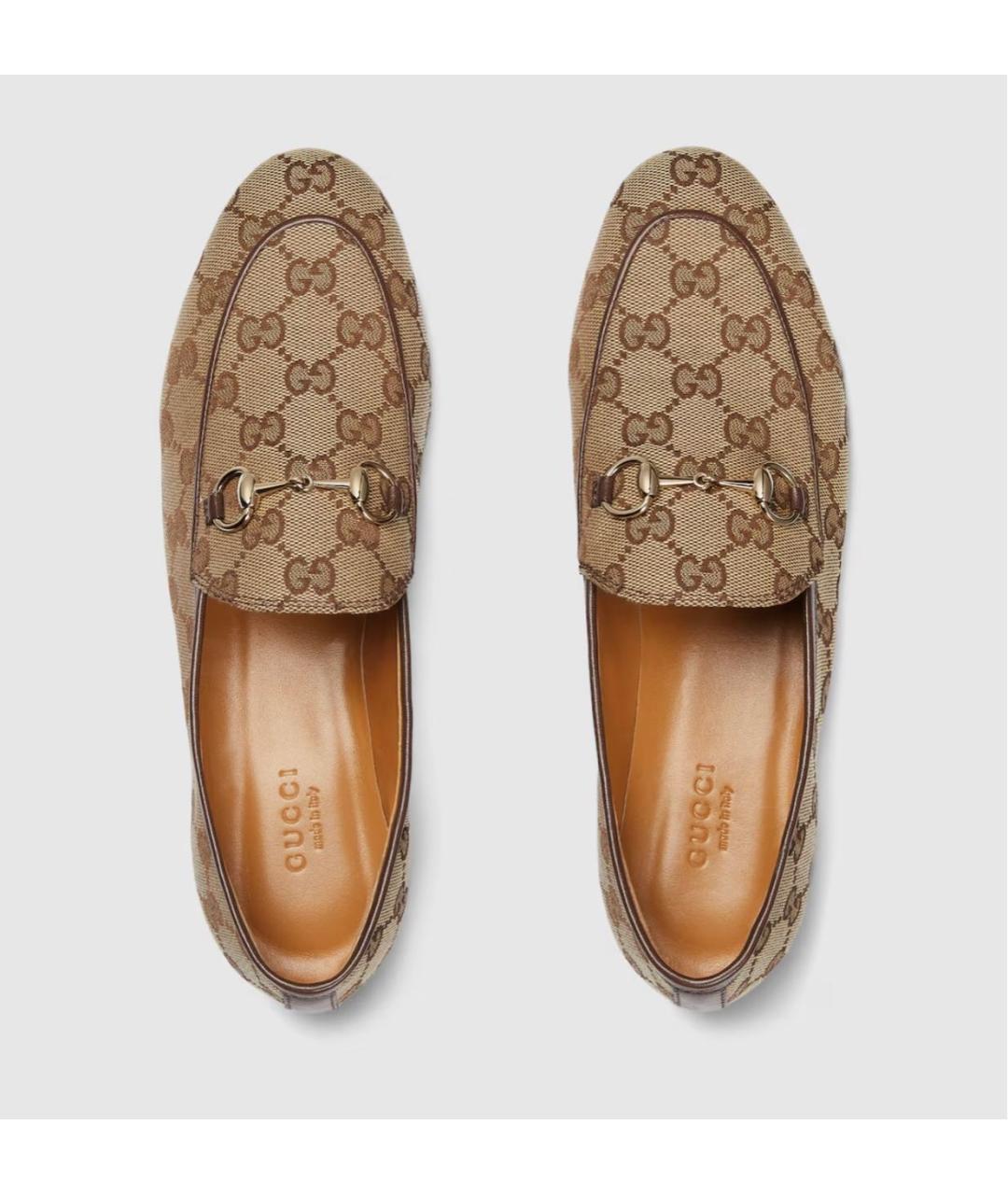 GUCCI Бежевые мокасины, фото 5
