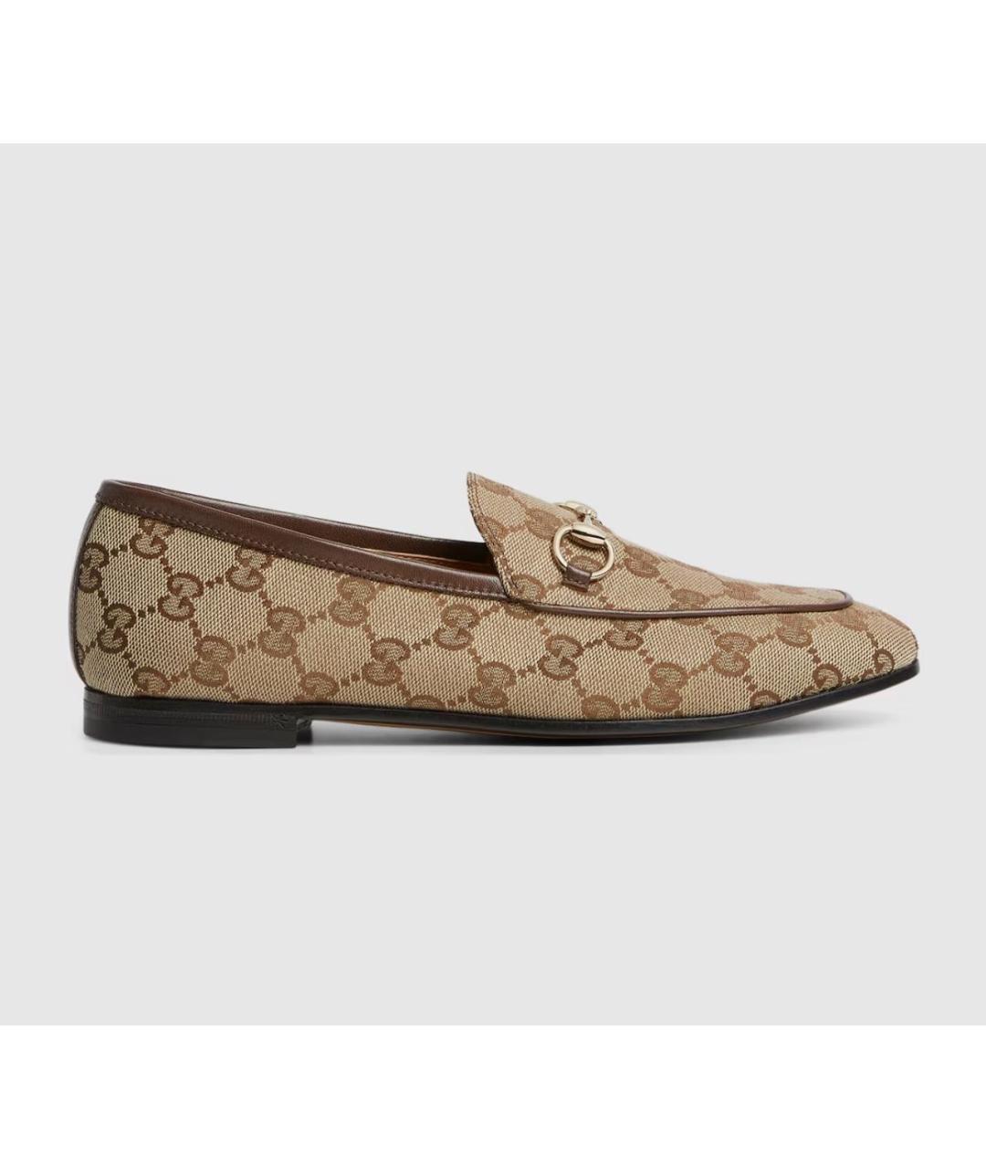 GUCCI Бежевые мокасины, фото 6