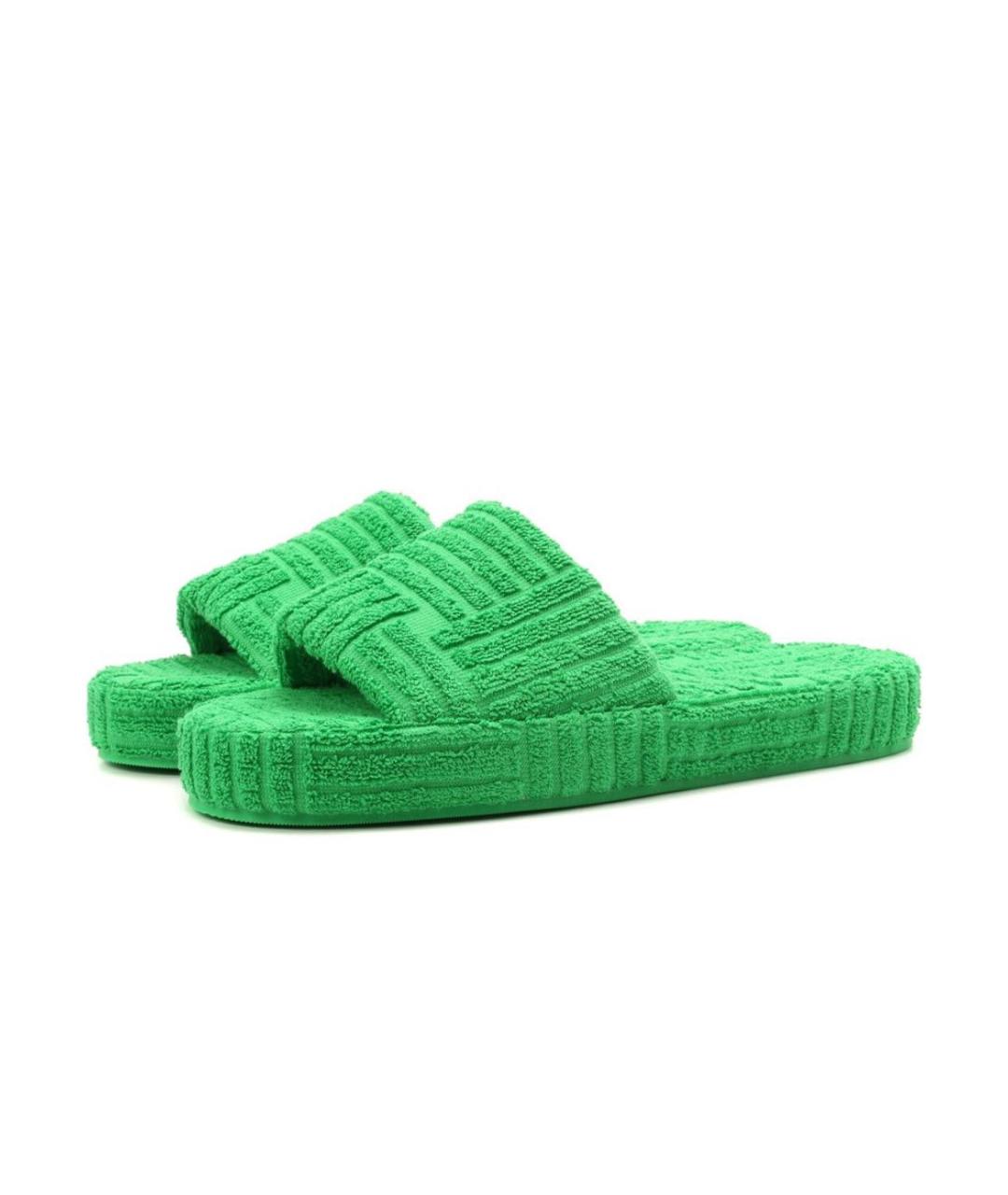 BOTTEGA VENETA Зеленые шлепанцы, фото 9