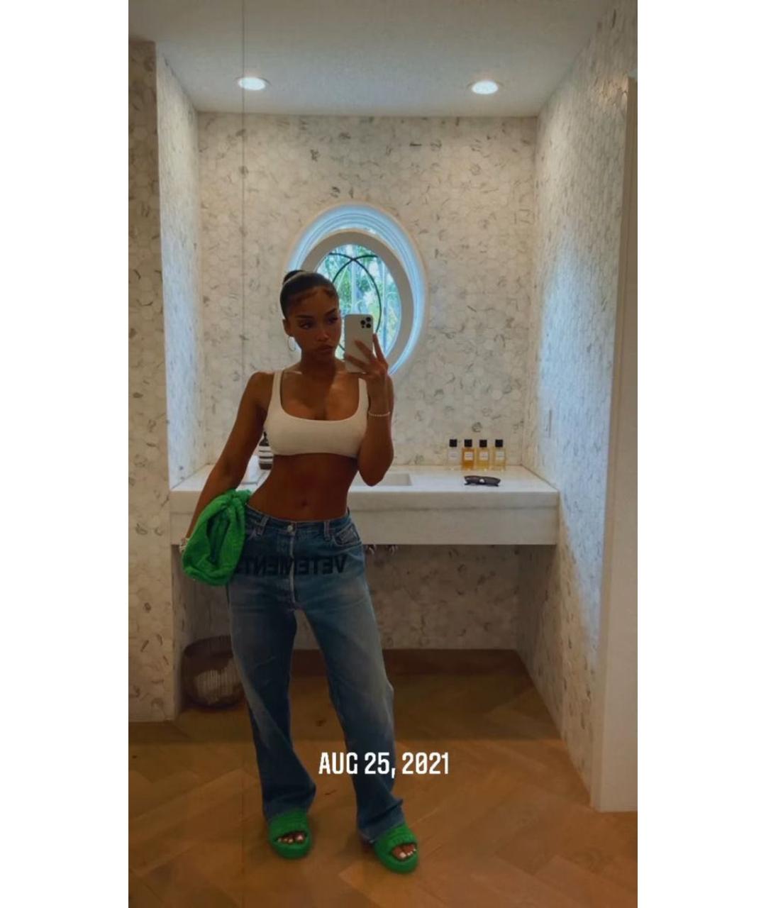 BOTTEGA VENETA Зеленые шлепанцы, фото 7