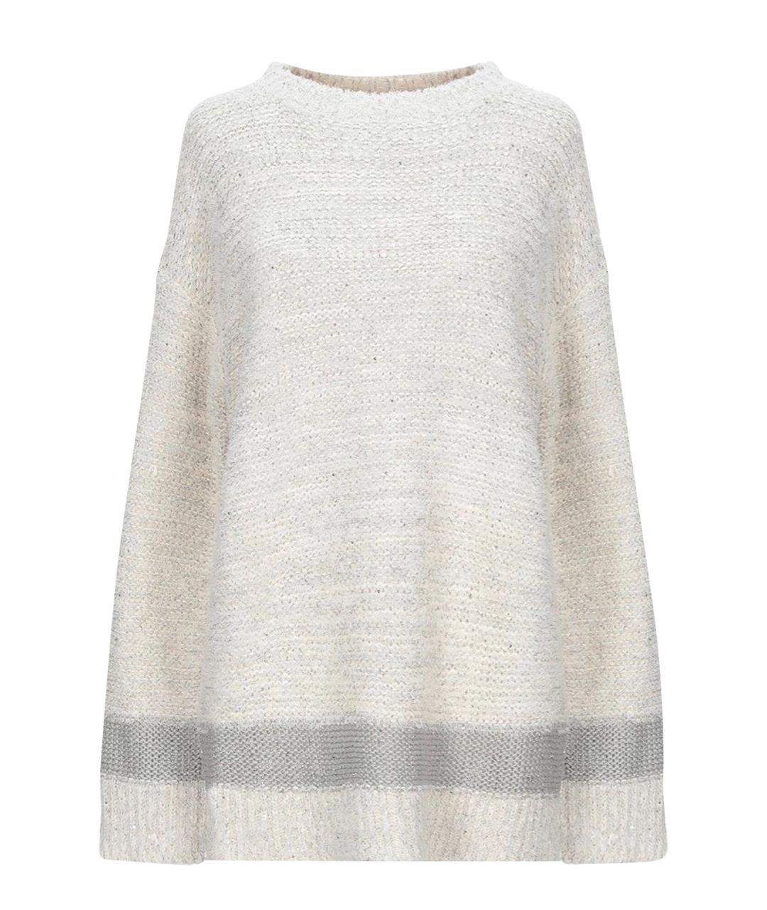FABIANA FILIPPI Белый хлопковый джемпер / свитер, фото 1