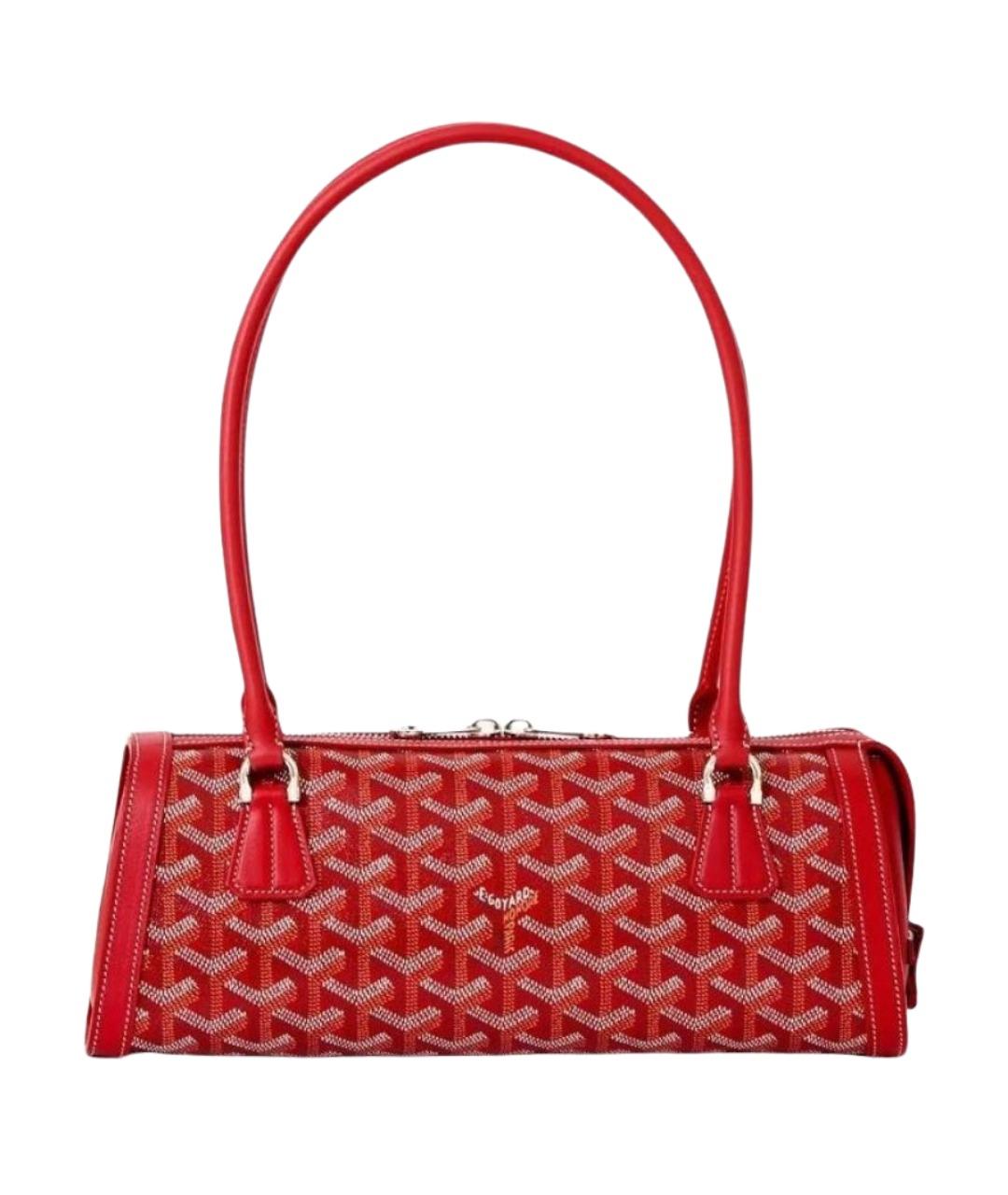 GOYARD Красная сумка с короткими ручками, фото 1