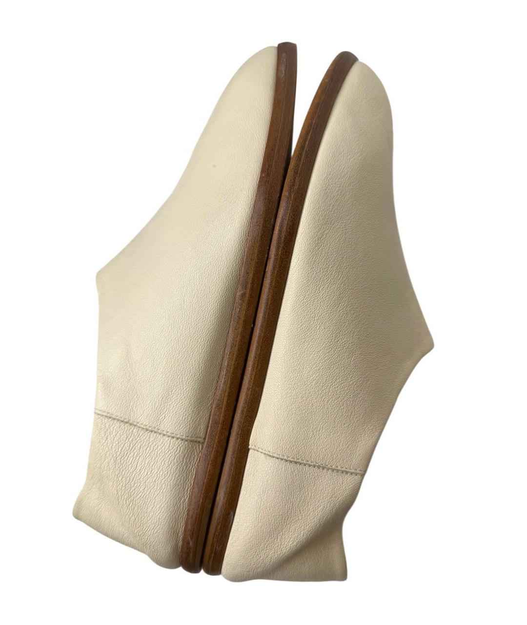 MAISON MARGIELA Бежевые кожаные лоферы, фото 7