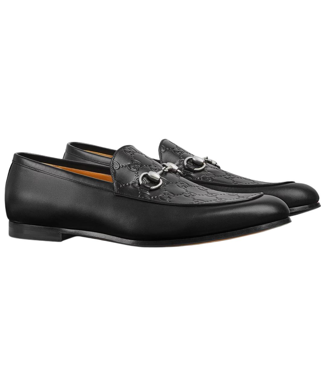 GUCCI Черные кожаные лоферы, фото 3
