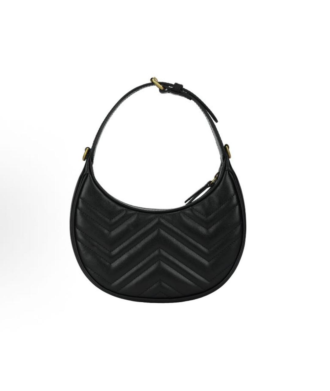 GUCCI Черная кожаная сумка с короткими ручками, фото 2