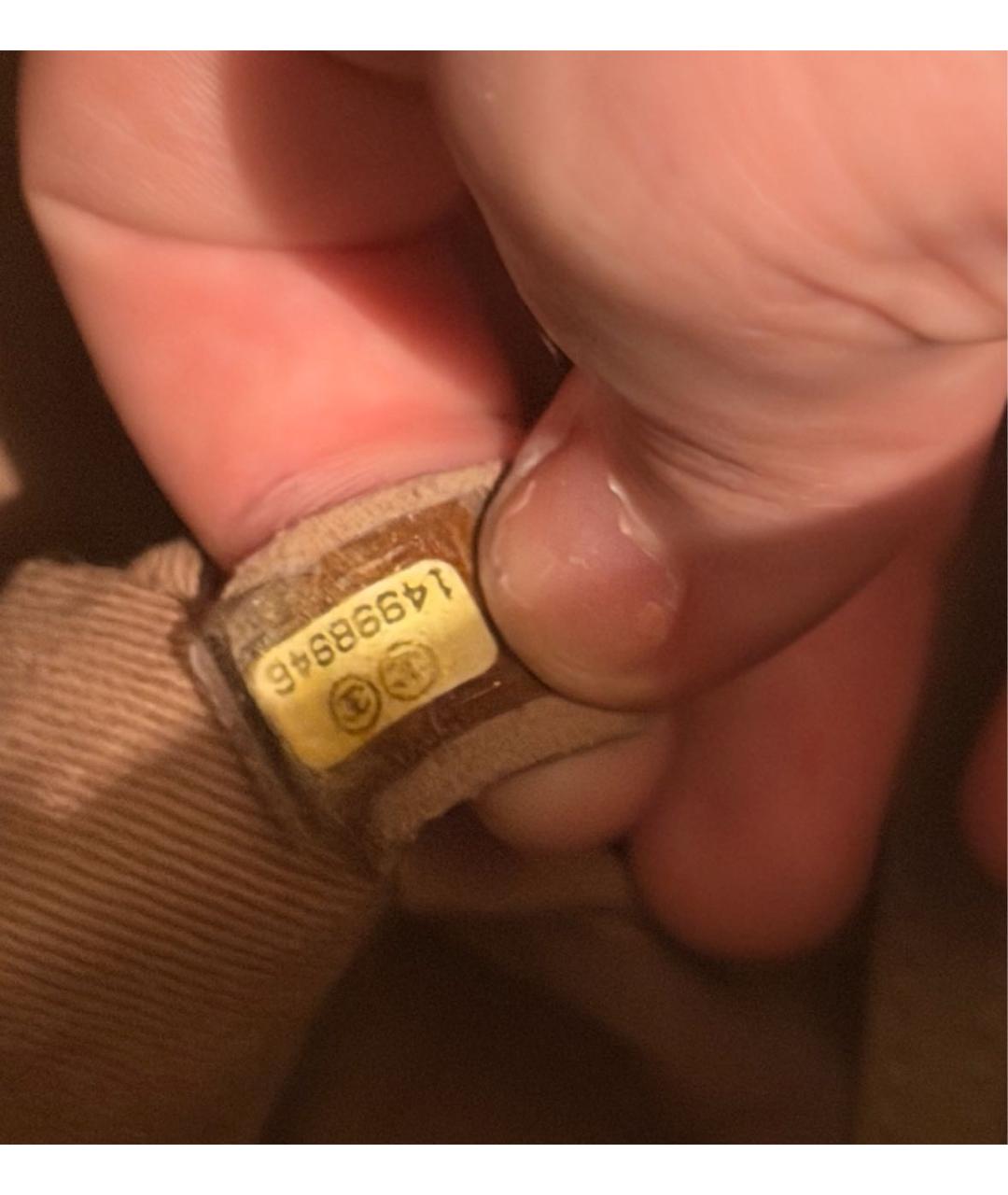 CHANEL Золотая сумка тоут из лакированной кожи, фото 4