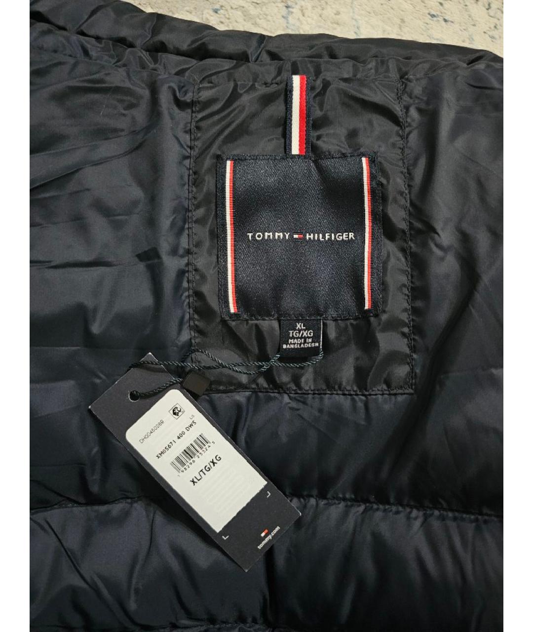 TOMMY HILFIGER Темно-синий полиэстеровый жилет, фото 3