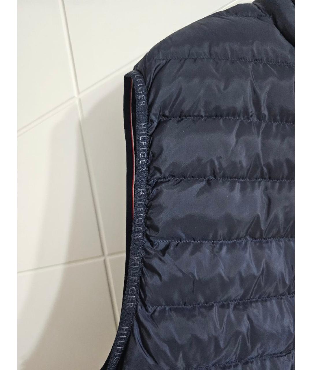 TOMMY HILFIGER Темно-синий полиэстеровый жилет, фото 5