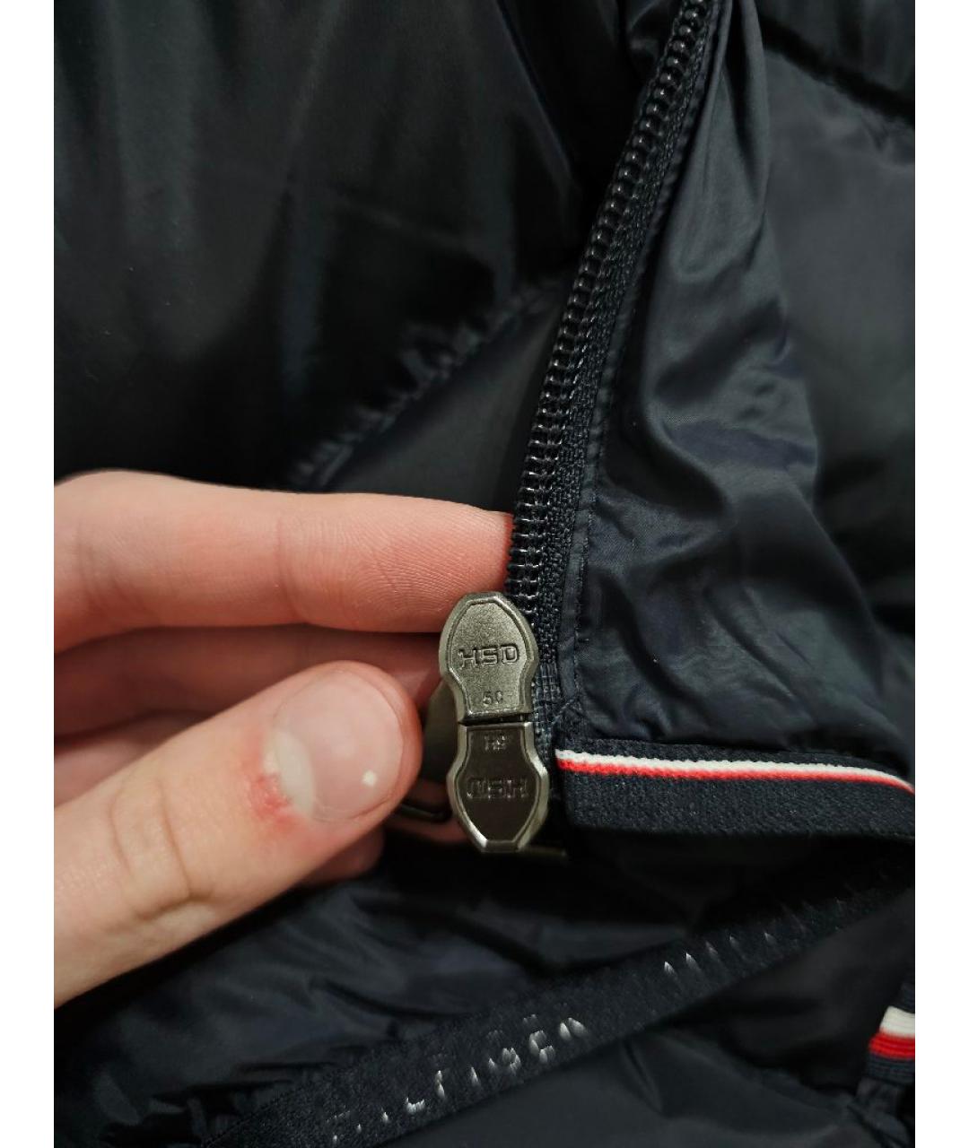 TOMMY HILFIGER Темно-синий полиэстеровый жилет, фото 7