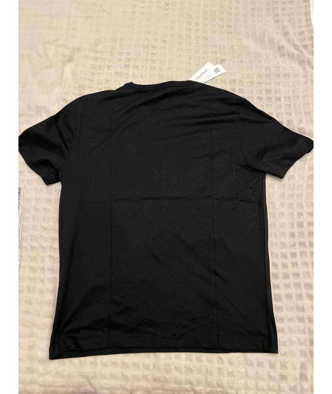 CALVIN KLEIN Черная хлопковая футболка, фото 3