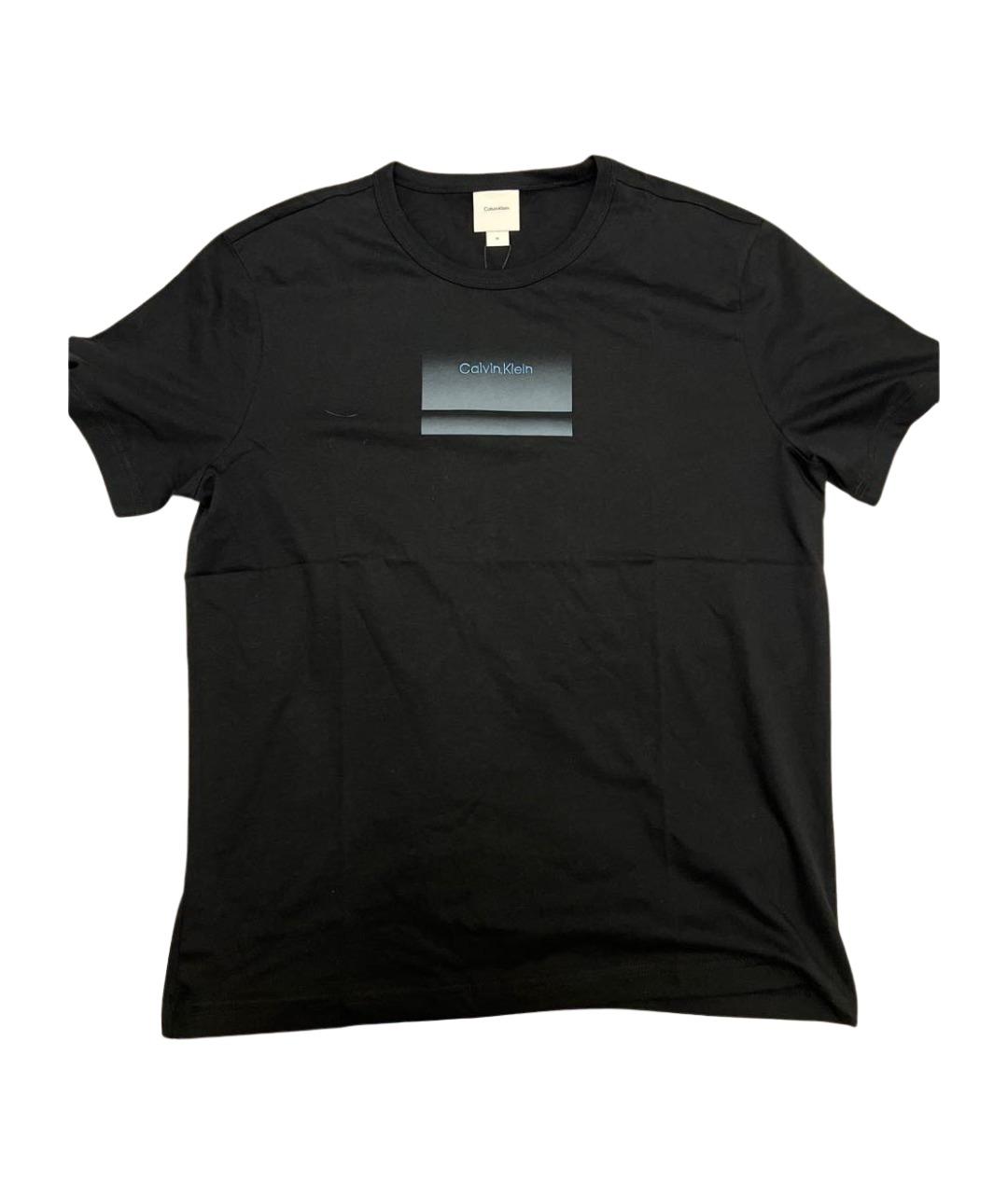 CALVIN KLEIN Черная хлопковая футболка, фото 1