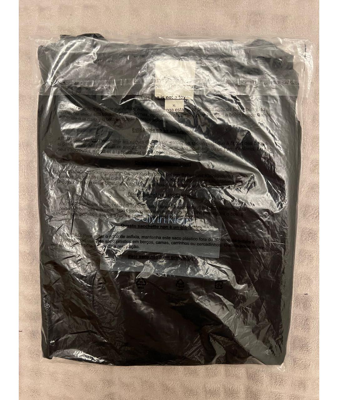 CALVIN KLEIN Черная хлопковая футболка, фото 5