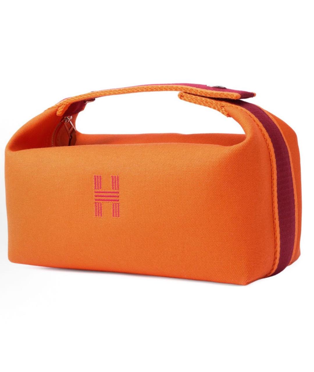 HERMES Оранжевая сумка с короткими ручками, фото 2