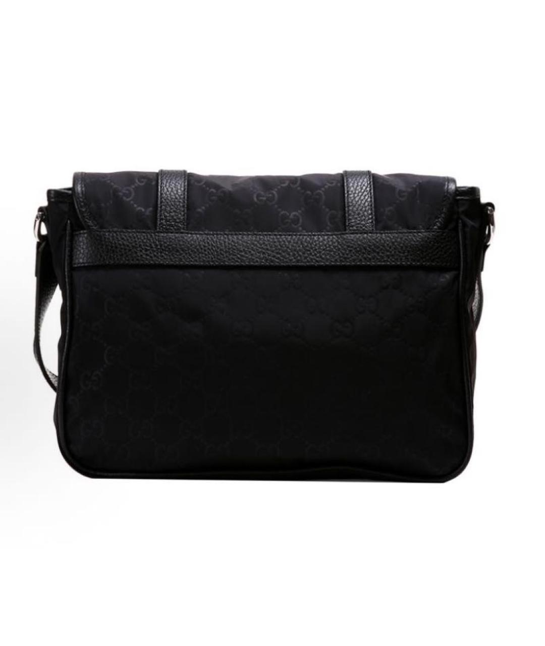 GUCCI Черная кожаная сумка через плечо, фото 2