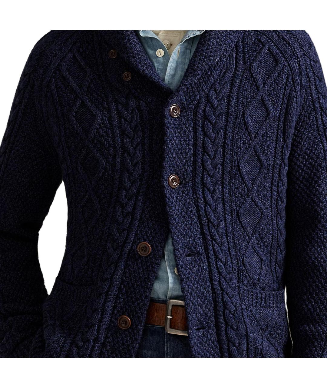 POLO RALPH LAUREN Темно-синий кардиган, фото 2