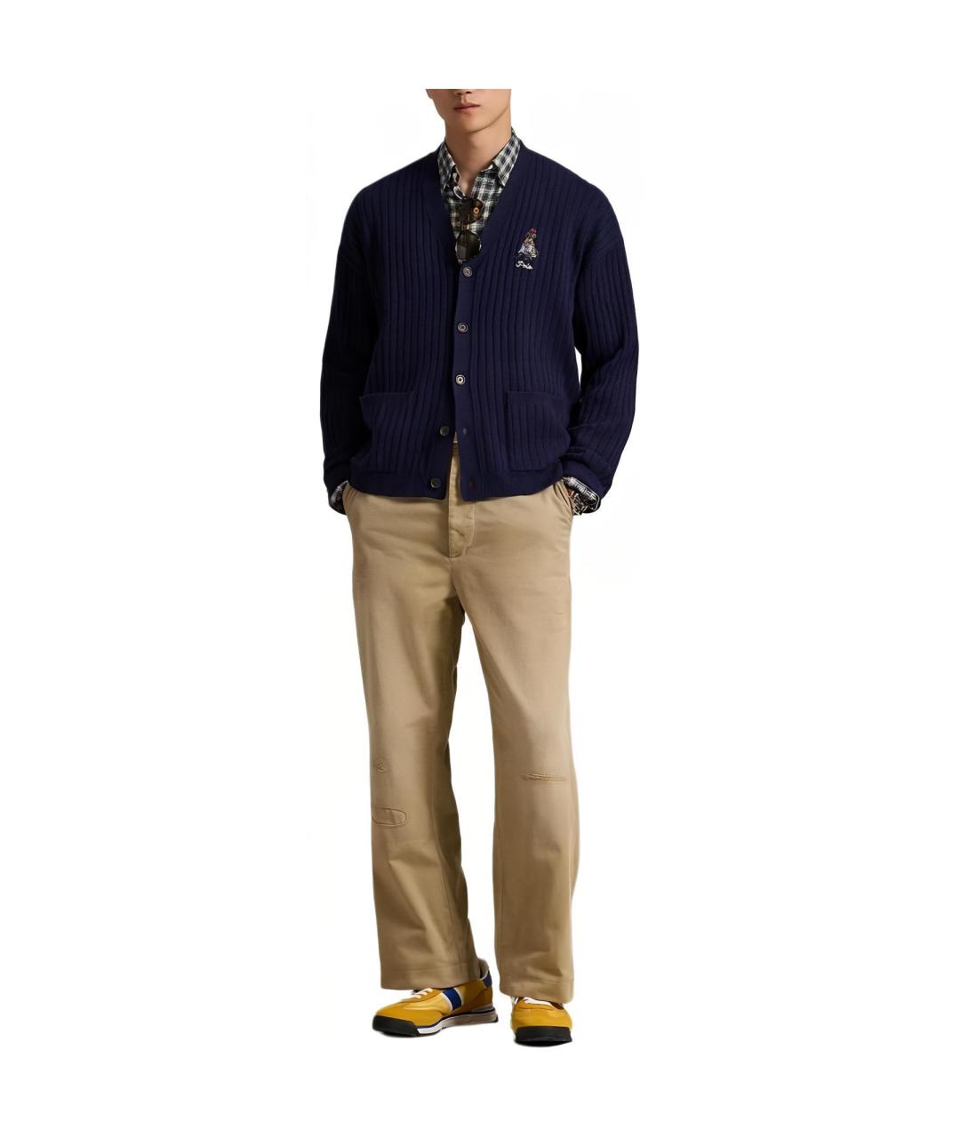 POLO RALPH LAUREN Темно-синий кардиган, фото 3