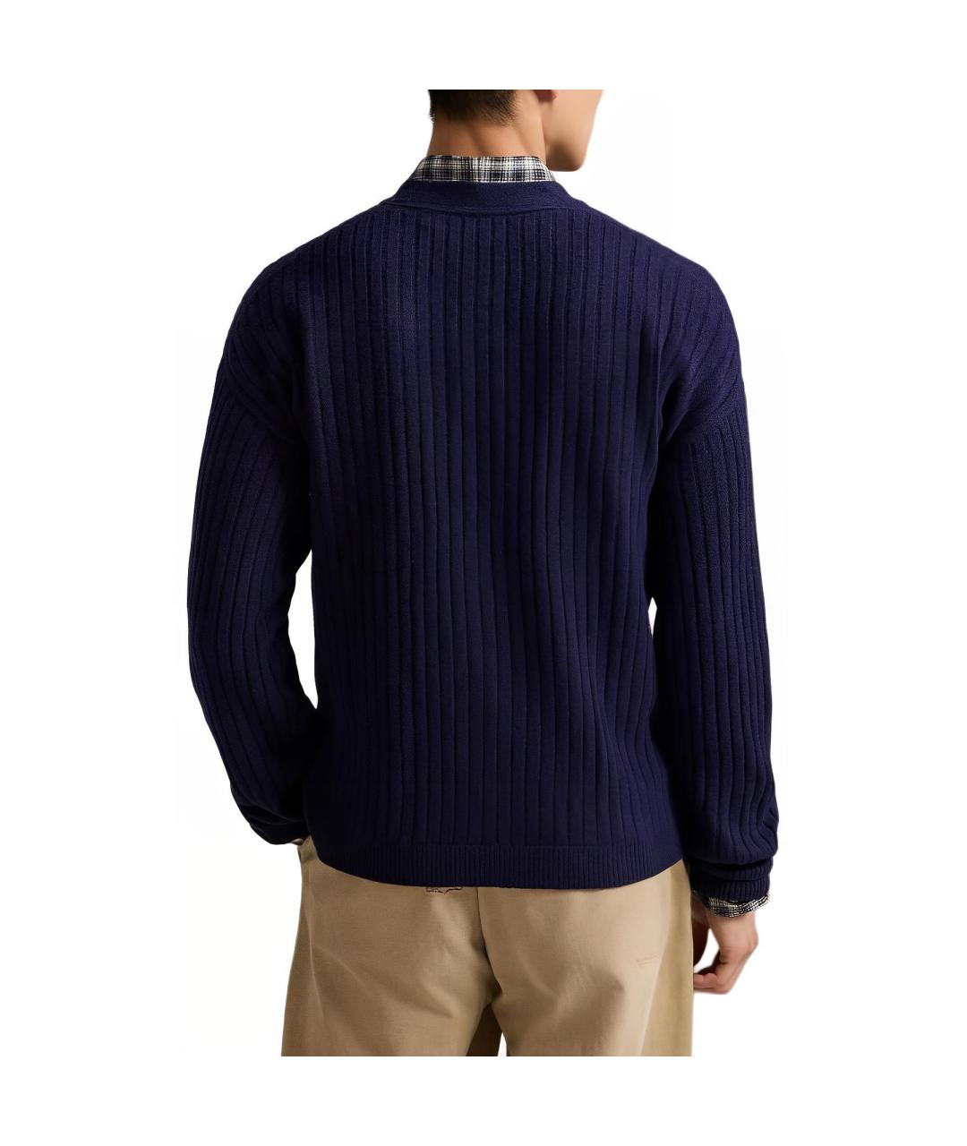 POLO RALPH LAUREN Темно-синий кардиган, фото 4