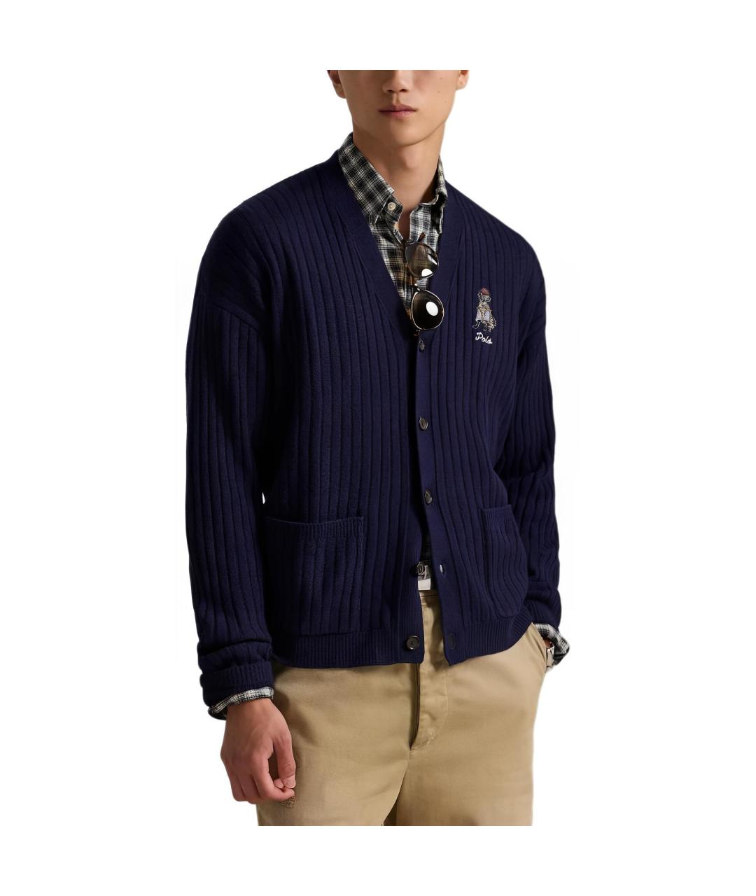 POLO RALPH LAUREN Темно-синий кардиган, фото 5