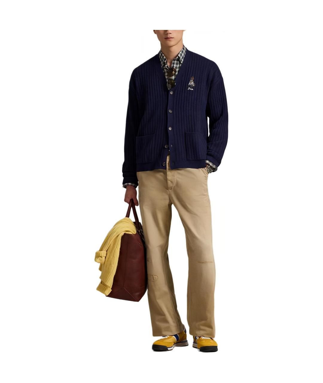 POLO RALPH LAUREN Темно-синий кардиган, фото 2