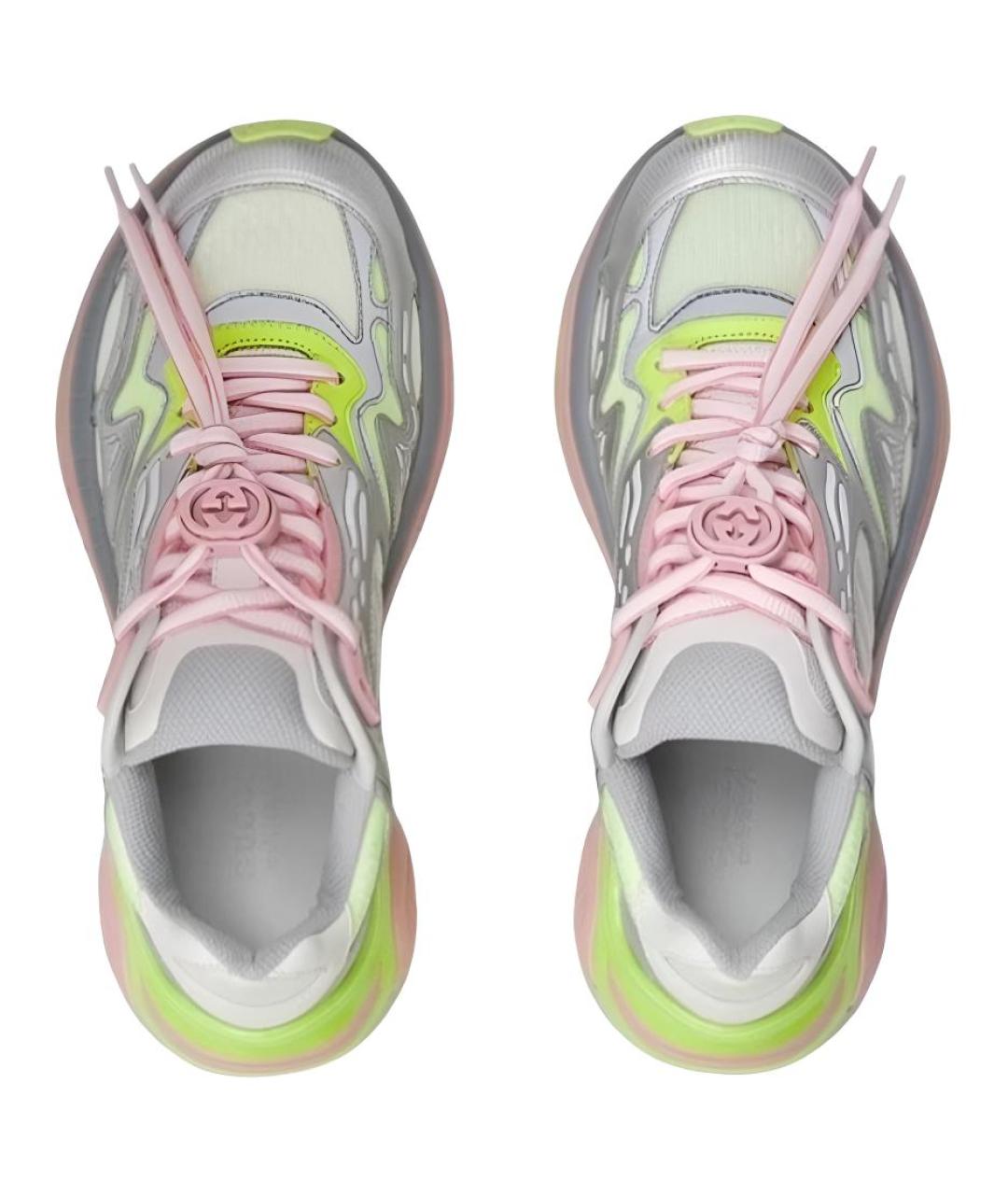 GUCCI Мульти кожаные кроссовки, фото 4