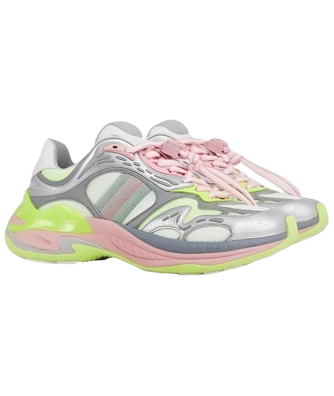 GUCCI Мульти кожаные кроссовки, фото 3