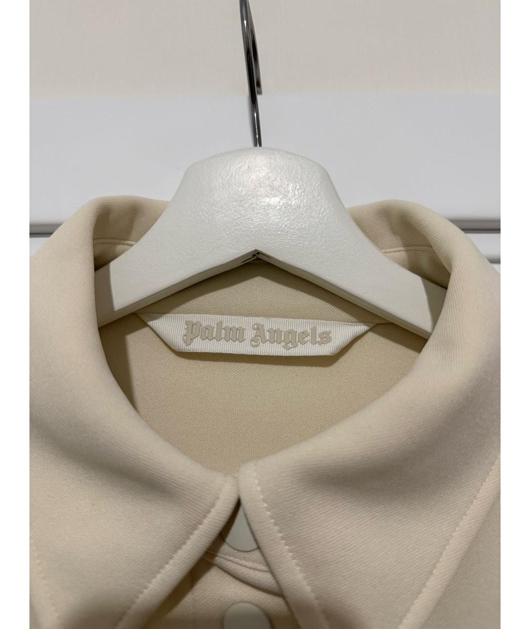 PALM ANGELS Бежевая полиэстеровая спортивная куртка, фото 3