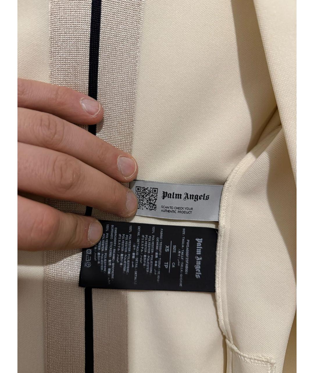 PALM ANGELS Бежевая полиэстеровая спортивная куртка, фото 7