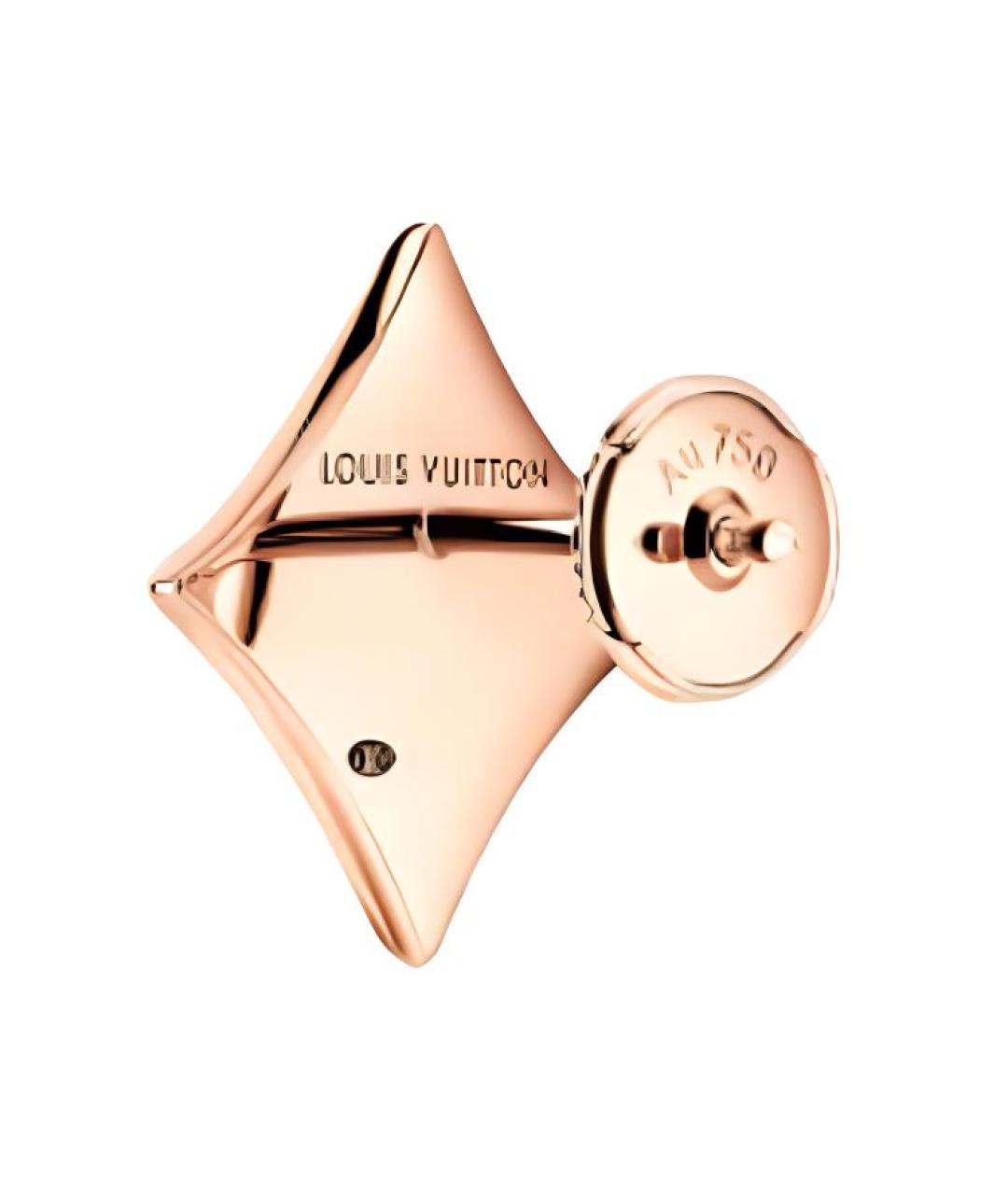 LOUIS VUITTON Золотые серьги из розового золота, фото 3