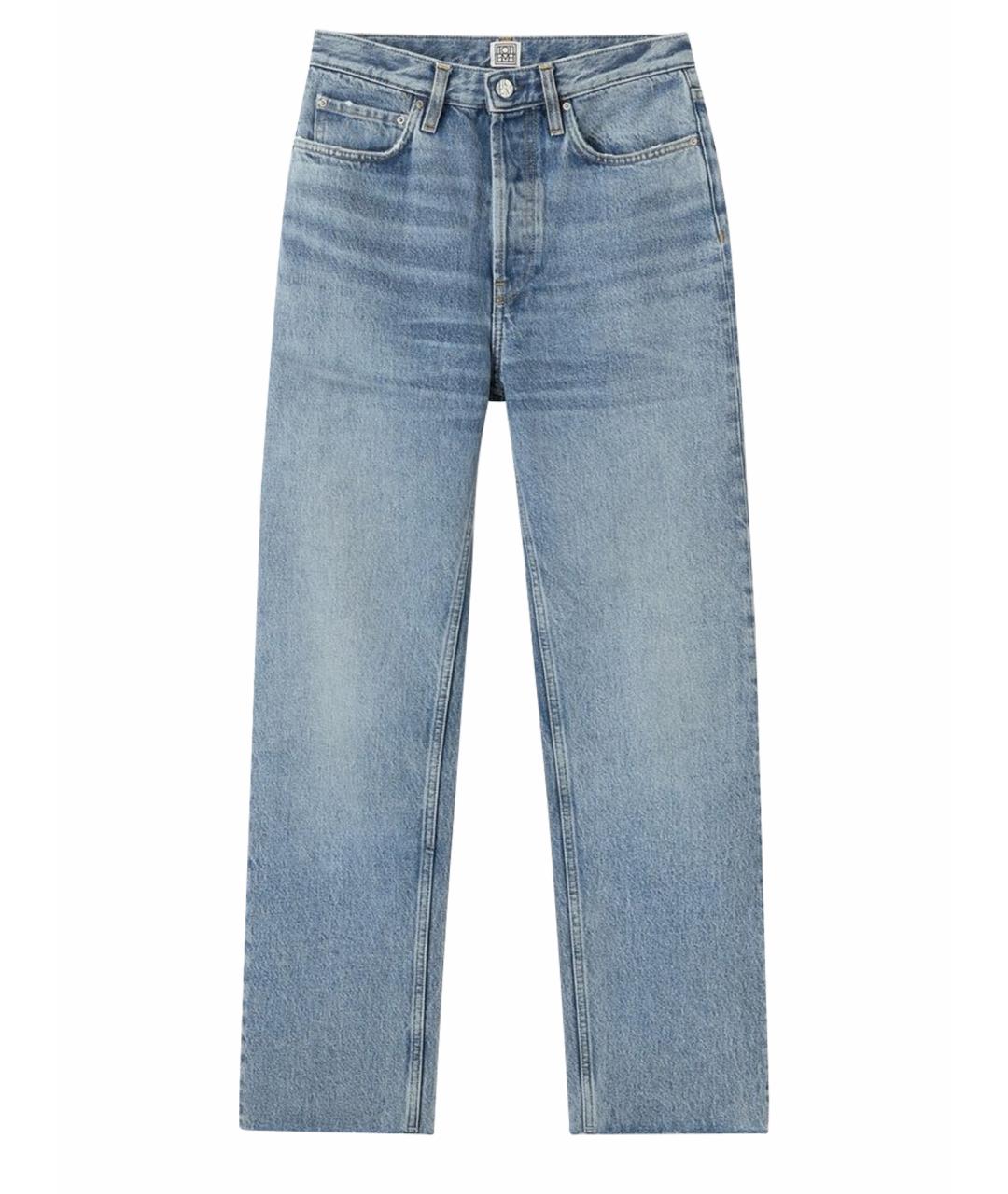 TOTEME Голубые хлопковые прямые джинсы, фото 1