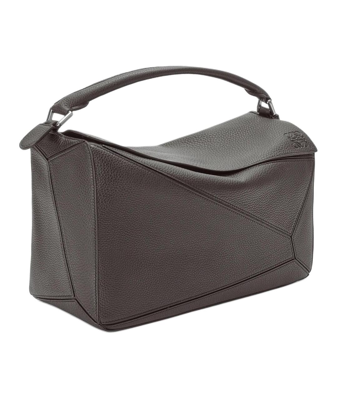 LOEWE Серая кожаная сумка через плечо, фото 3