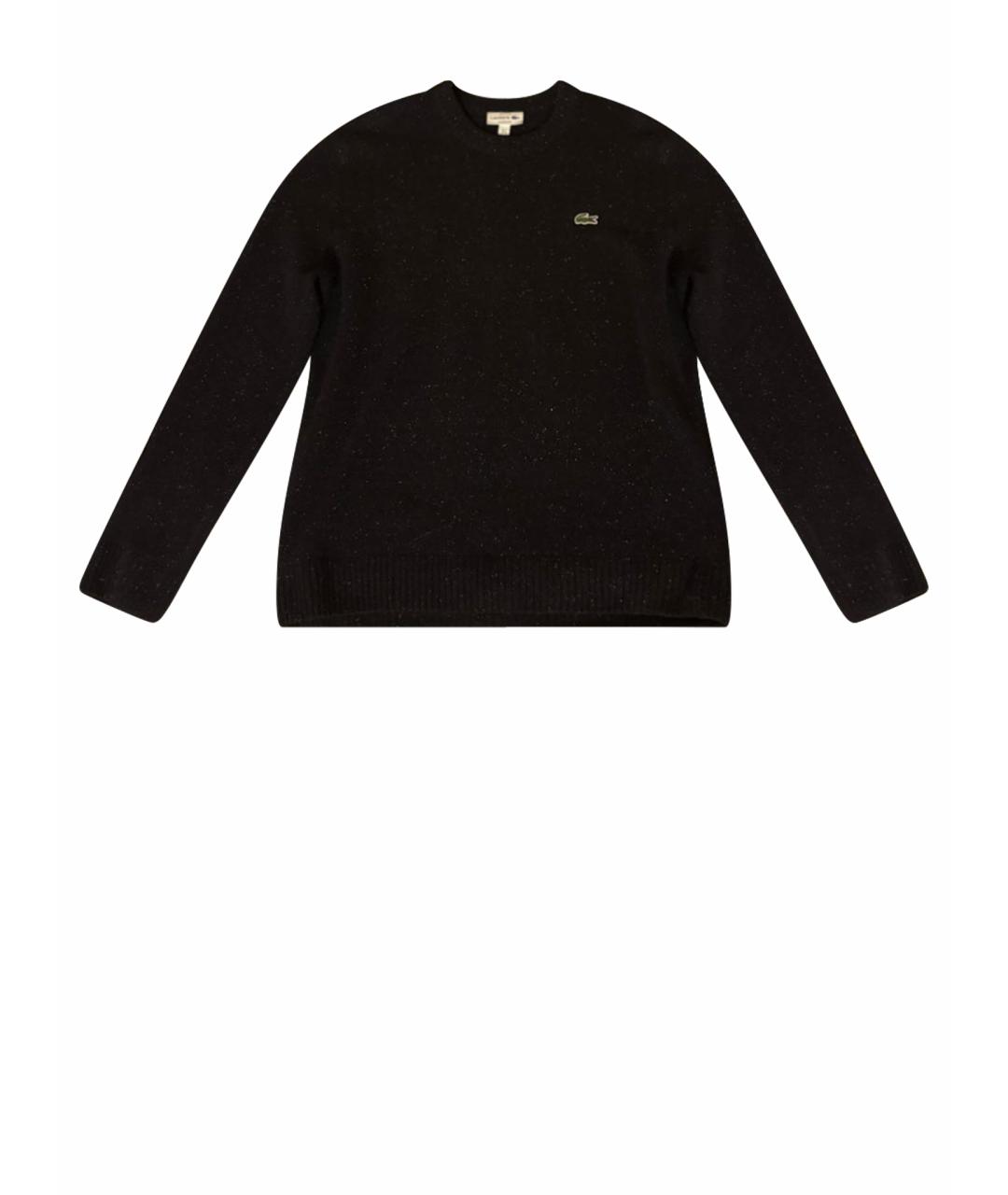 LACOSTE Черный шерстяной джемпер / свитер, фото 1