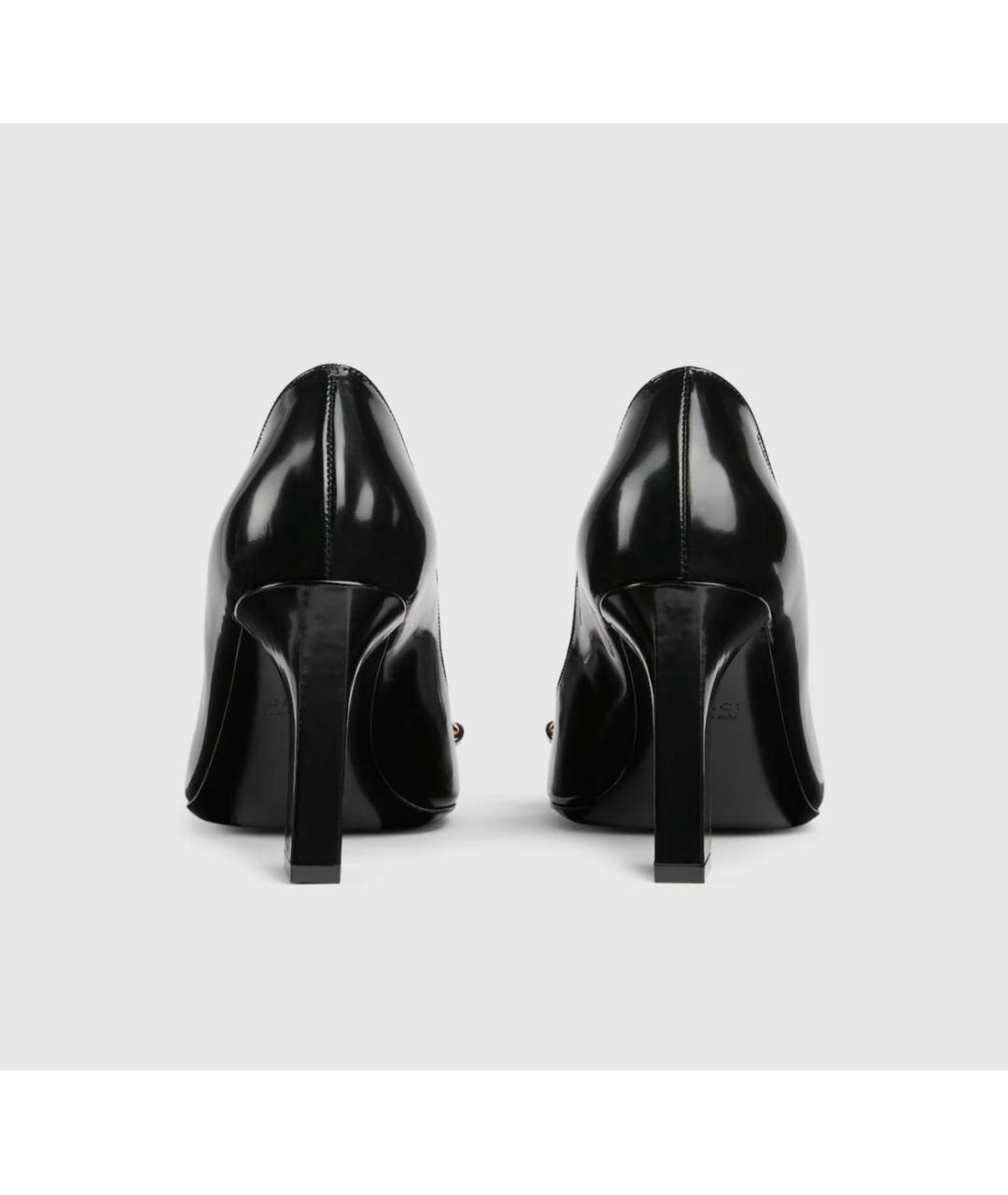 GUCCI Черные кожаные туфли, фото 5