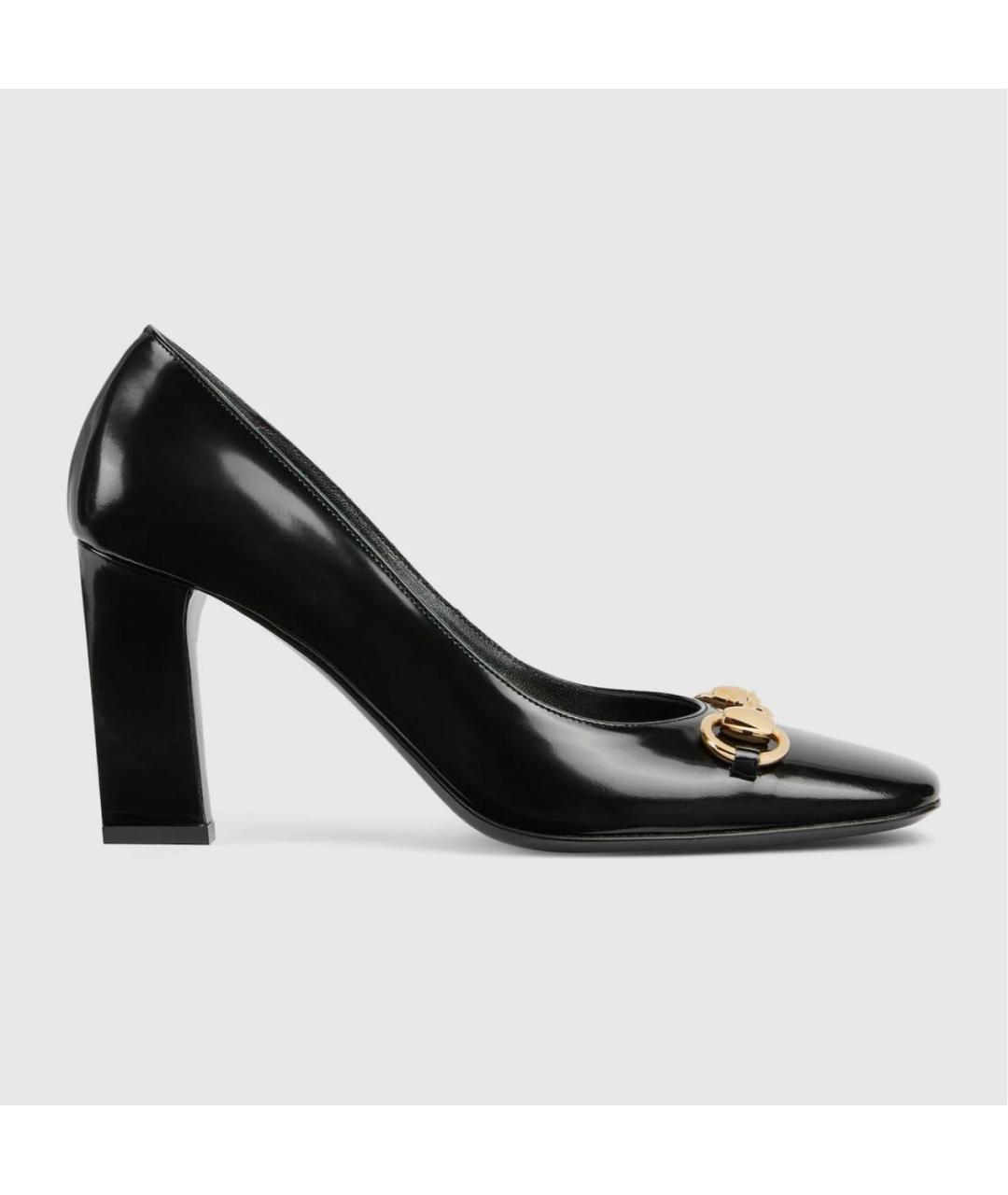 GUCCI Черные кожаные туфли, фото 7