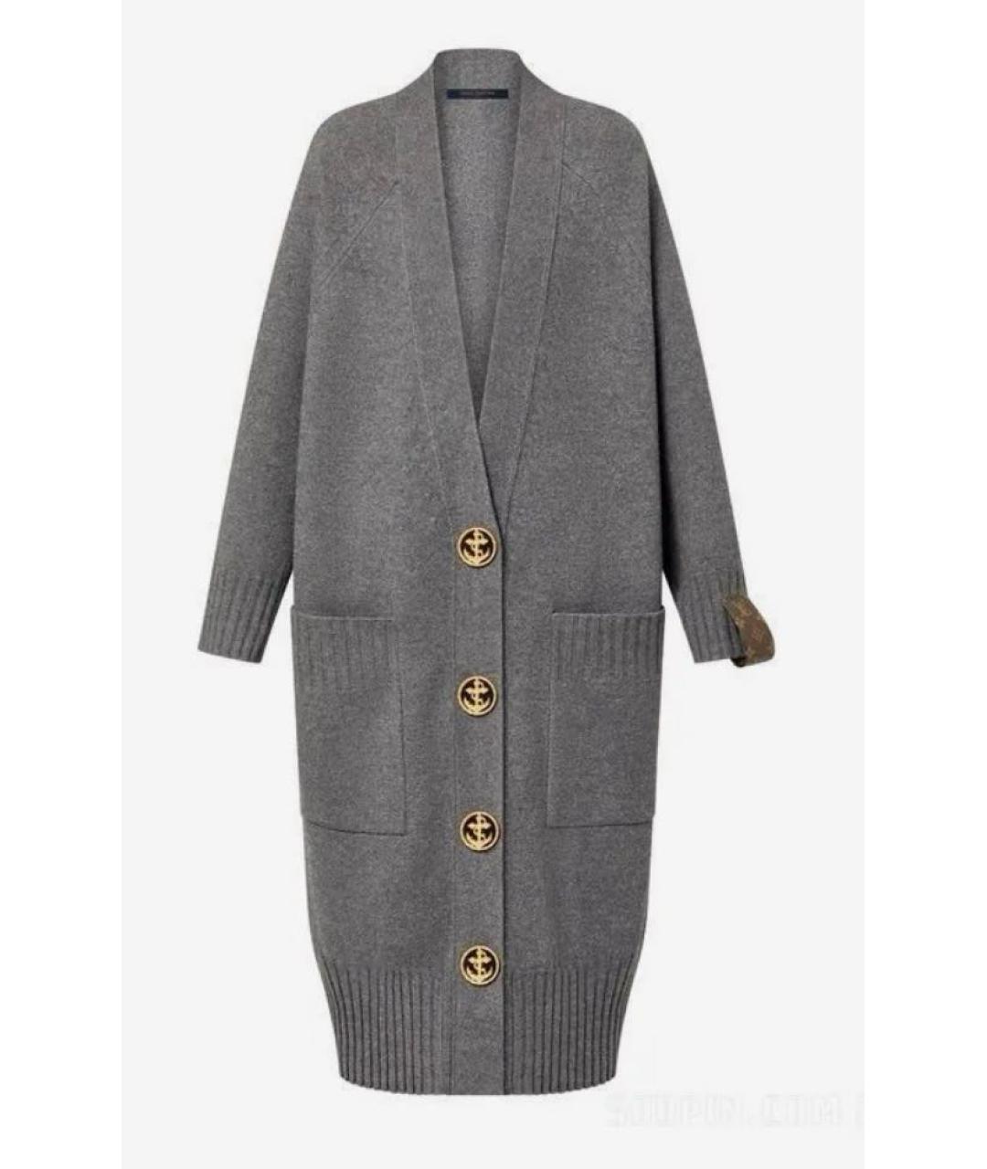 LOUIS VUITTON Антрацитовый кардиган, фото 6