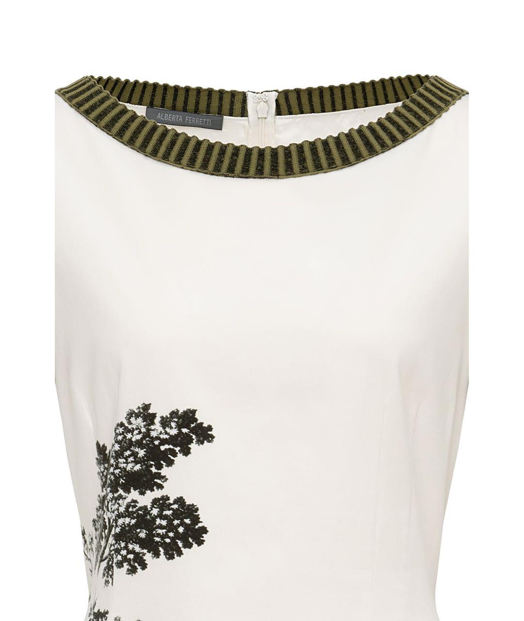 ALBERTA FERRETTI Мульти хлопковое коктейльное платье, фото 3