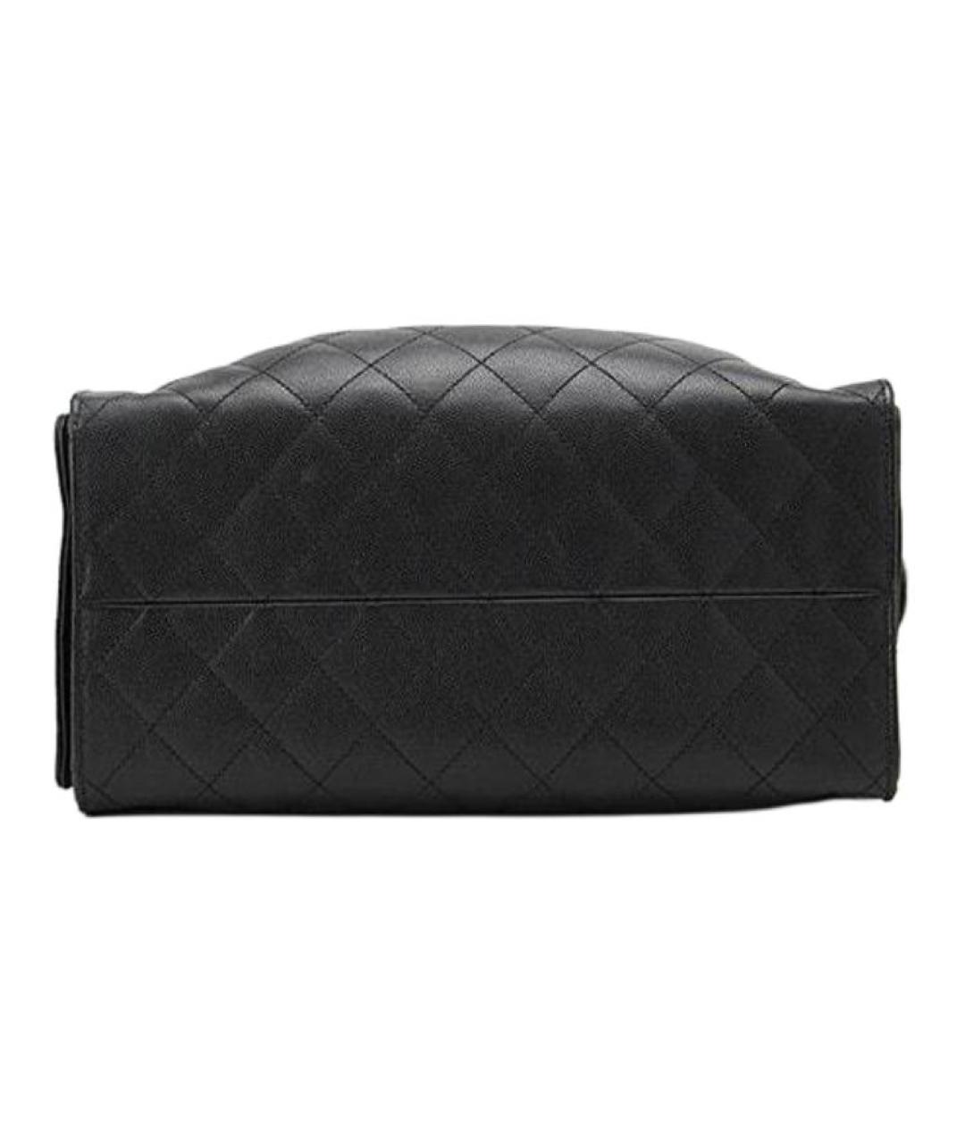 CHANEL Черная кожаная сумка через плечо, фото 5