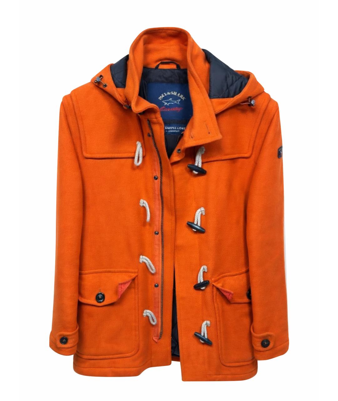 PAUL & SHARK Оранжевое шерстяное пальто, фото 1