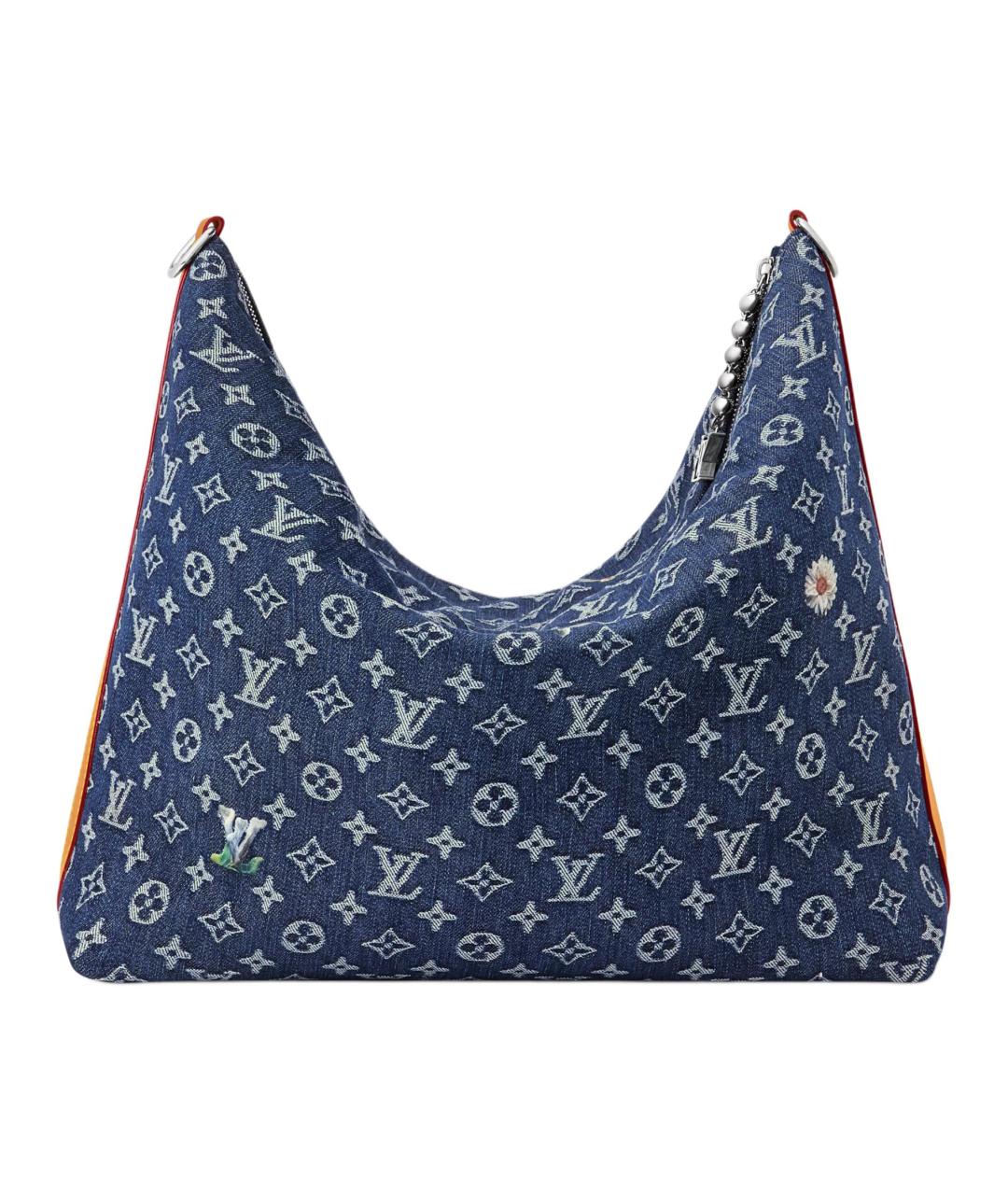 LOUIS VUITTON Синяя деним сумка на плечо, фото 3