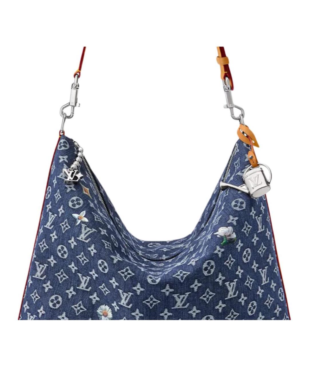 LOUIS VUITTON Синяя деним сумка на плечо, фото 5