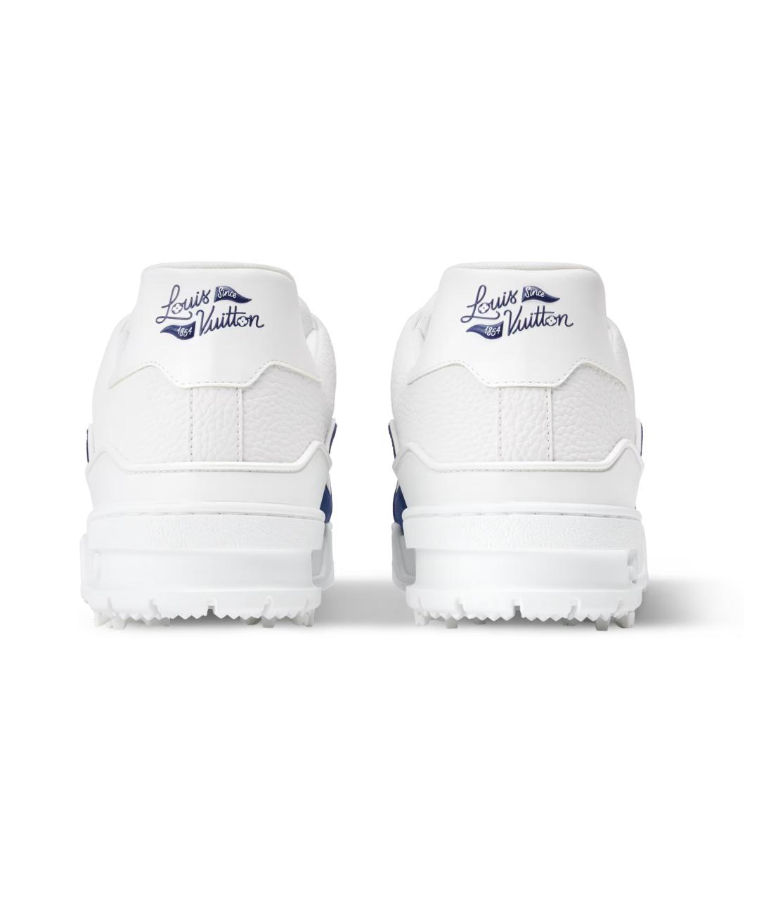 LOUIS VUITTON Белые кожаные кроссовки, фото 5