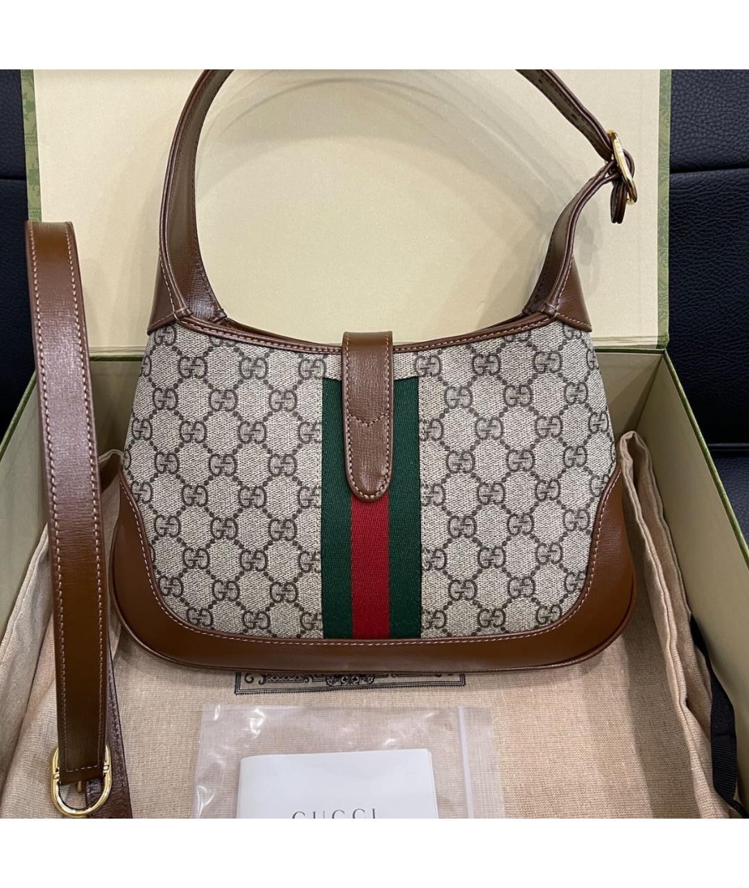 GUCCI Коричневая сумка с короткими ручками, фото 2