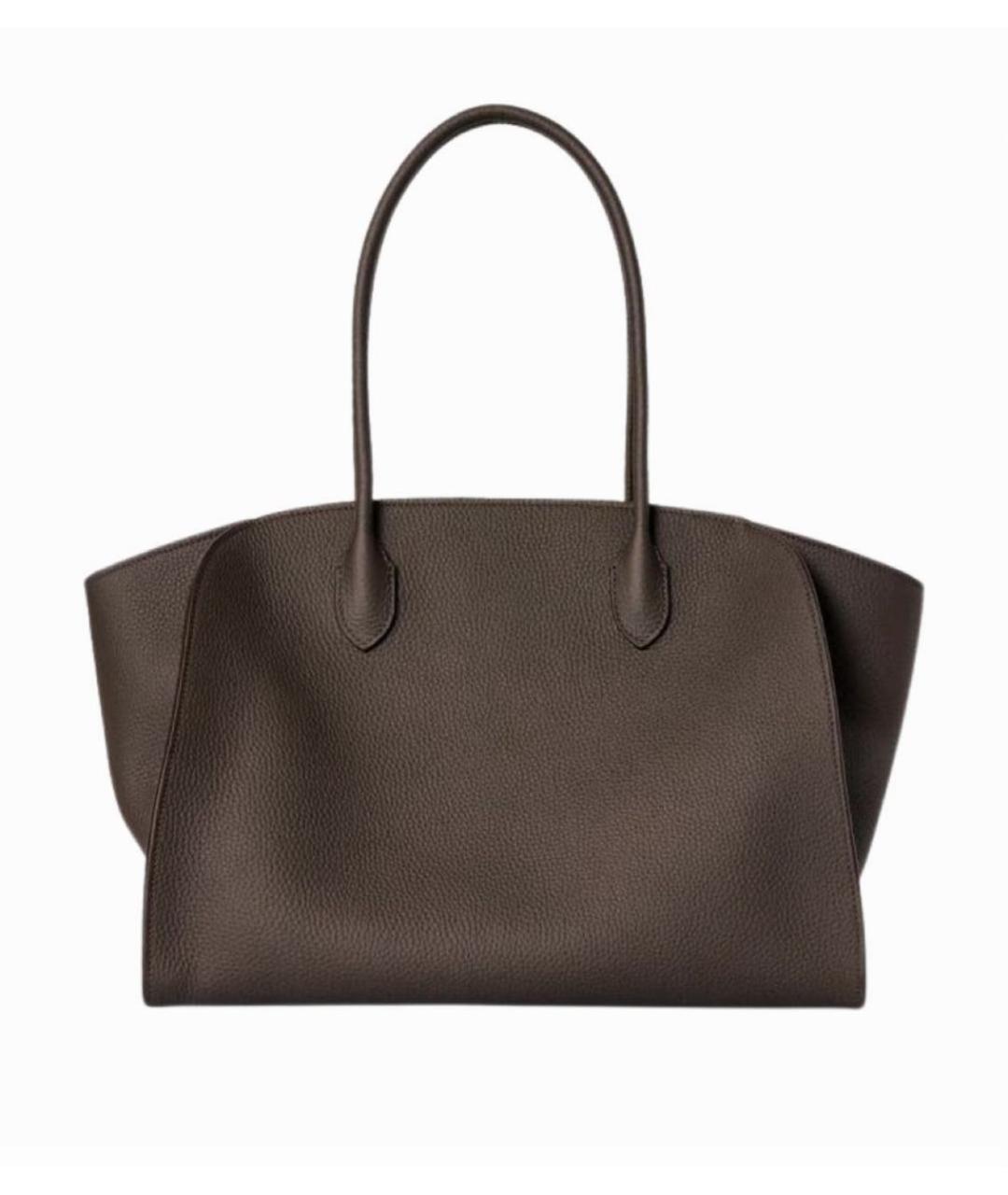 THE ROW Коричневая кожаная сумка тоут, фото 4