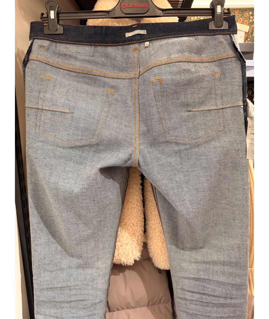 CHRISTIAN DIOR Синие хлопко-полиэстеровые джинсы, фото 3