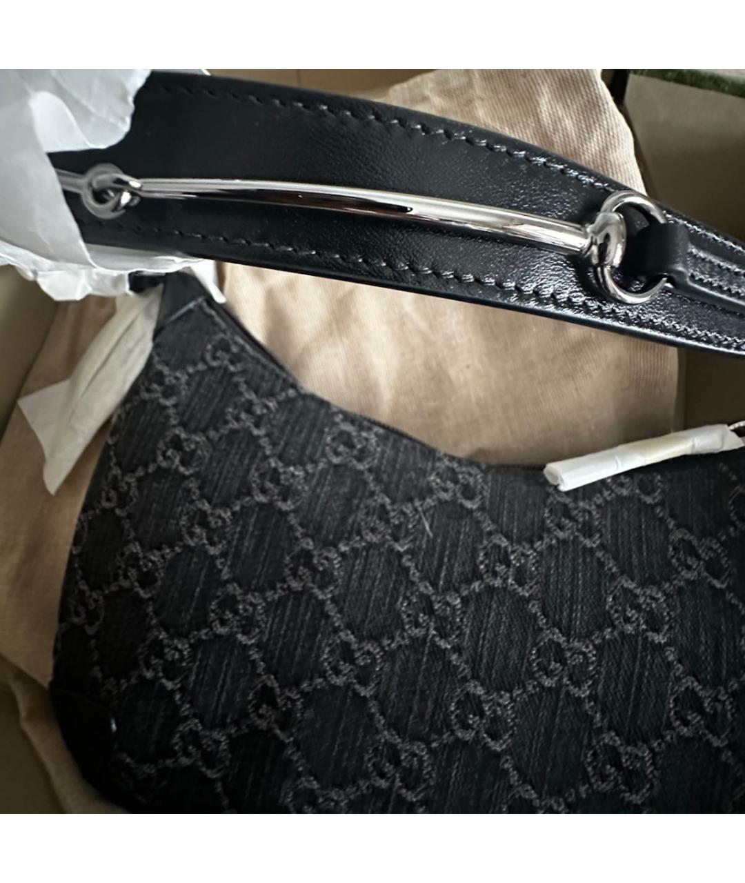 GUCCI Антрацитовая сумка с короткими ручками, фото 3