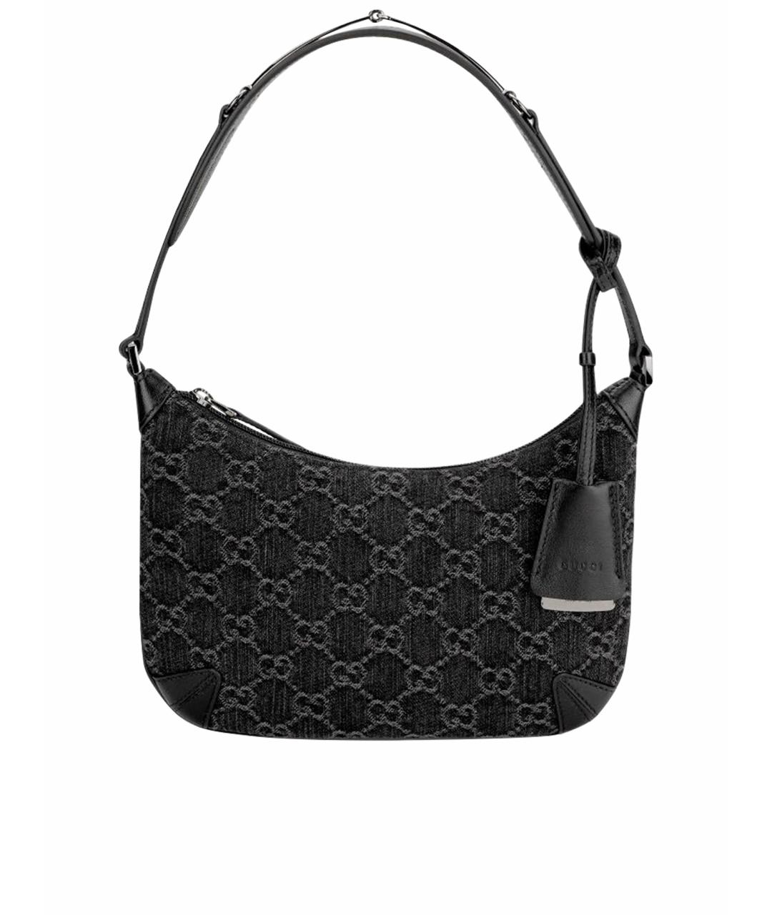 GUCCI Антрацитовая сумка с короткими ручками, фото 5