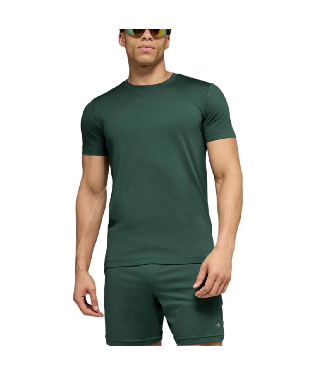 ALO YOGA Зеленая футболка, фото 4