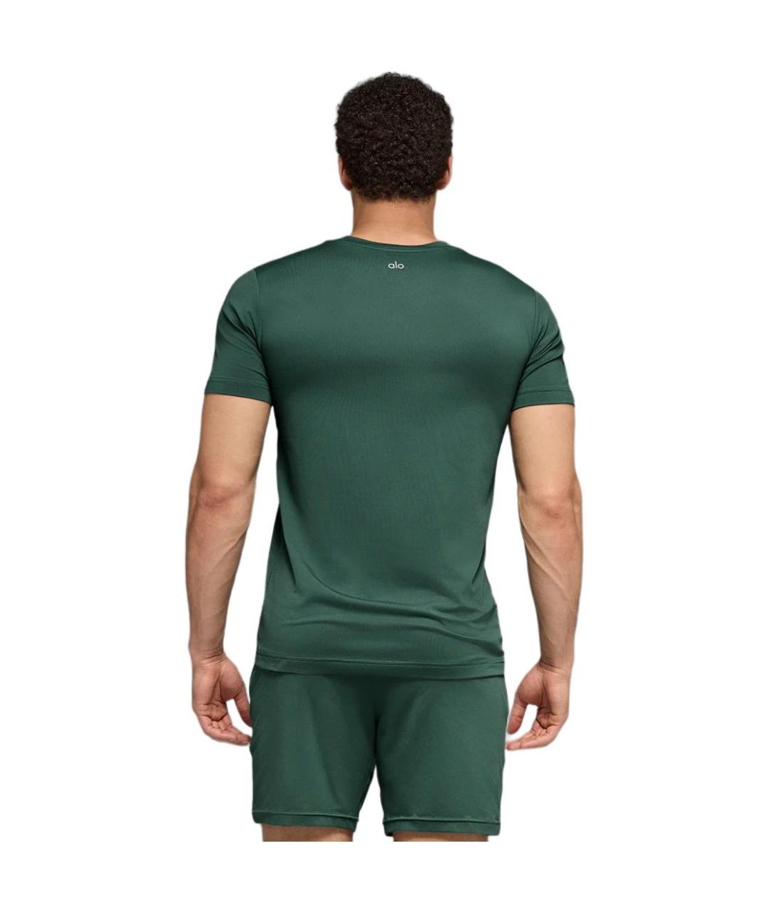 ALO YOGA Зеленая футболка, фото 2