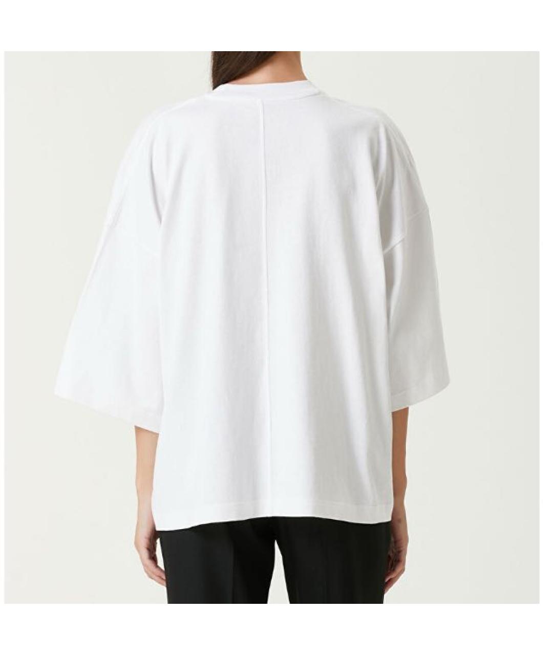 THE ROW Белая хлопковая футболка, фото 3