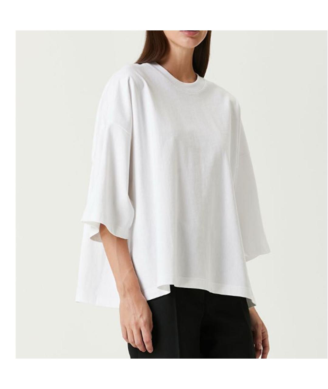 THE ROW Белая хлопковая футболка, фото 4